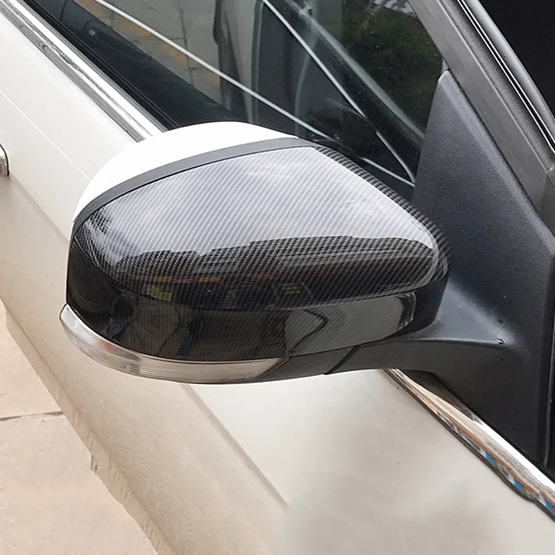 2 шт Fit для Ford Edge- углеродного волокна зеркало заднего вида чаши крышки украшают Автомобиль Стайлинг