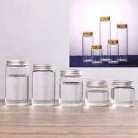1pcs 50-260ml Big Glass Jars Container Decor Scew Cap Ornaments Mason Jar Message Vials High Quality Bottle DIY Storage Bottle 1