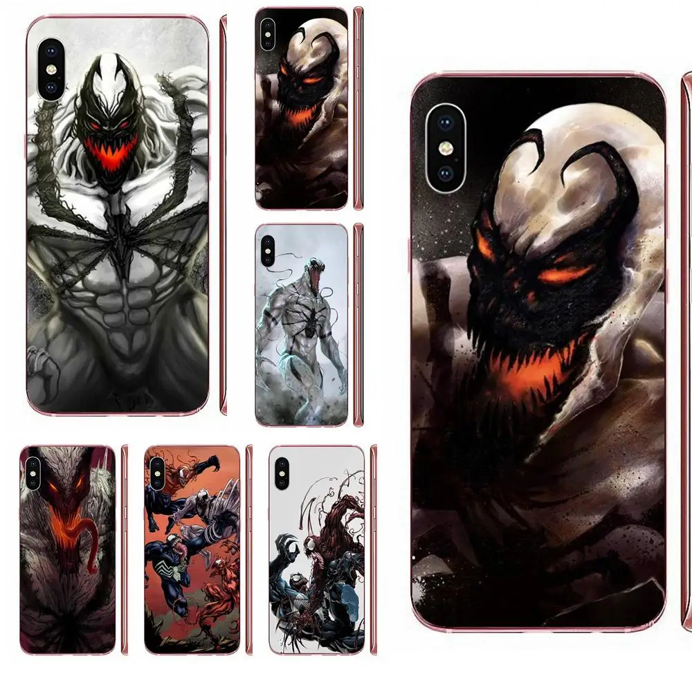 Venom Antivenom для Apple iPhone 11 Pro X XS Max XR 4 4S 5 5C 5S SE SE2 6 6S 7 8 Plus Мягкий силиконовый прозрачный
