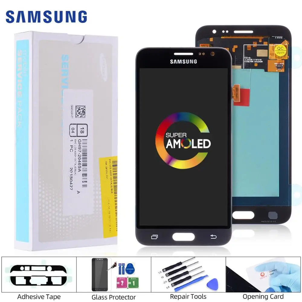 Дешево OLED Дисплей для SAMSUNG J3 2016 J320FN J320FJ320 font b LCD b font в сборе с тачскрином Оригинал 5.0