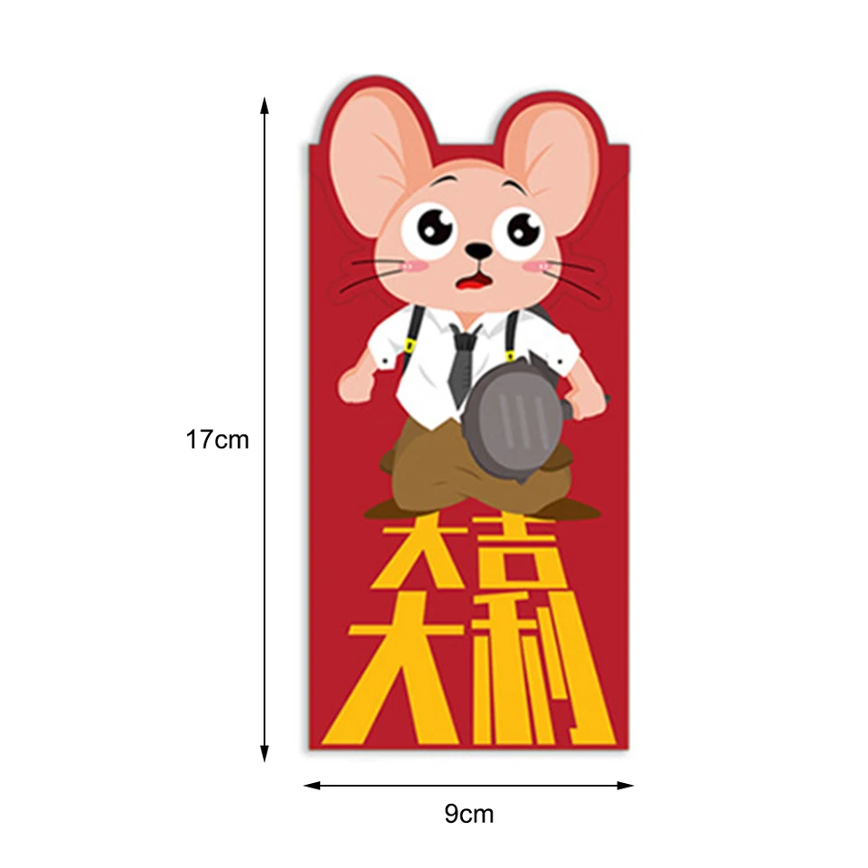 6pcs Rat Styles Red Envelope Luckymoney Chinese Tradition Hongbao New Year GifJB