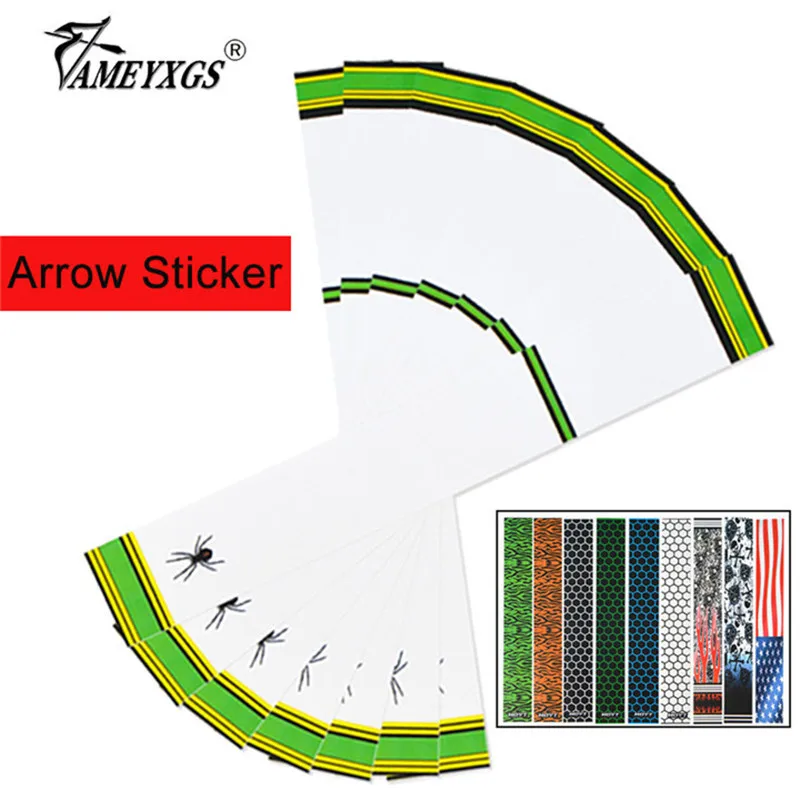 

24pcs Archery Arrow Wraps Paper Arrow Shaft DIY Sticker Fit 7-8mm Diameter Arrows Shaft Shooting Practice Hunting Accessories