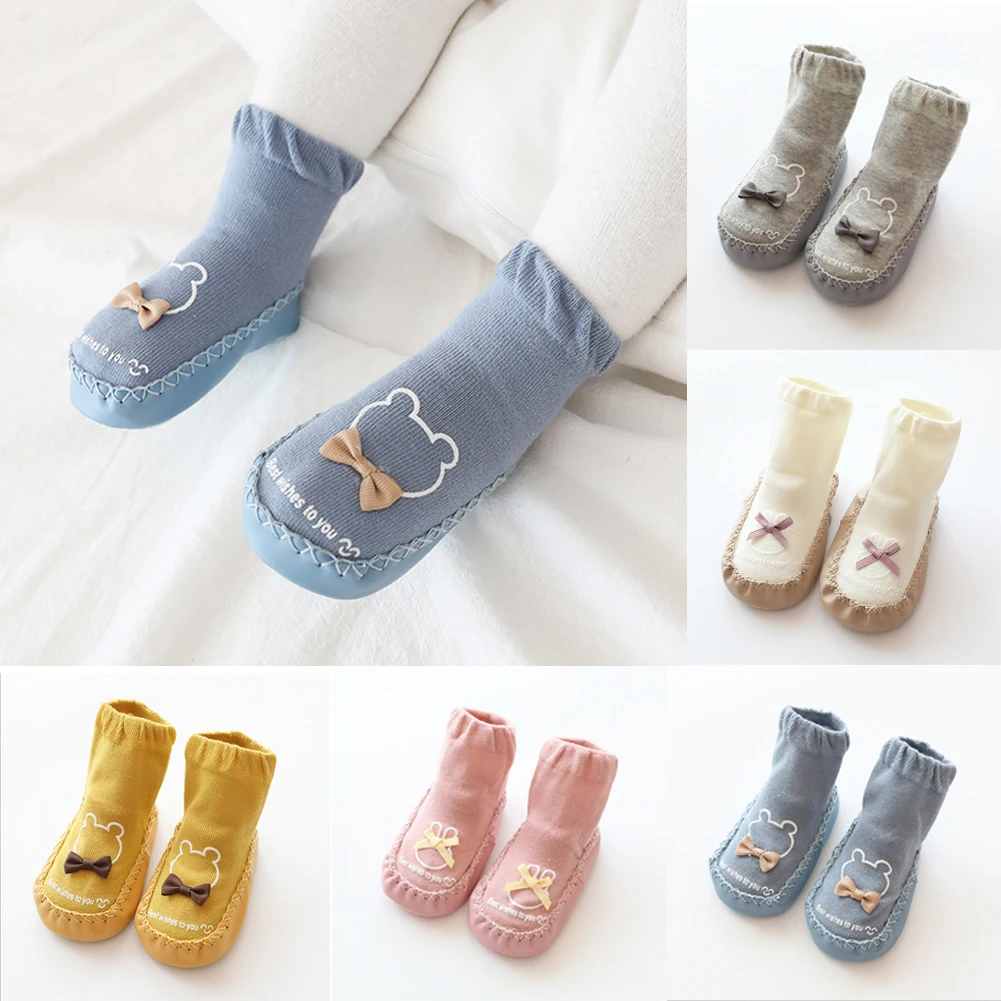 Baby Cute Cartoon Non-slip Cotton Toddler Floor Socks Kids Shoes Slipper Socks 