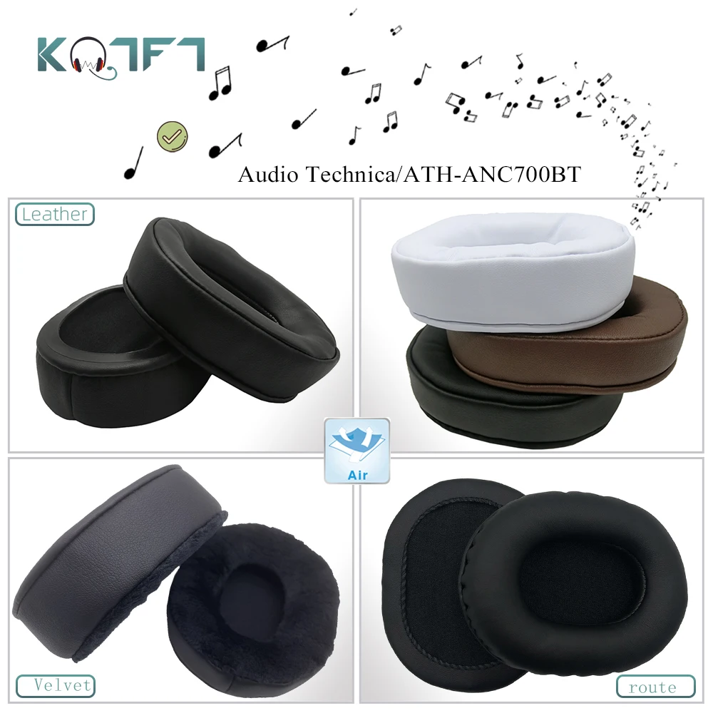 

KQTFT 1 Pair of Replacement EarPads for Audio Technica/ATH-ANC700BT Headset Ear pads Earmuff Cover Cushion Cups