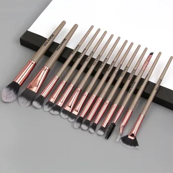 

15pcs Makeup Brush Set High Quality Natural Synthetic Hair Make Up Brush Professional Eyebrow Lip Blush Eyeshadow Makeup Brushes