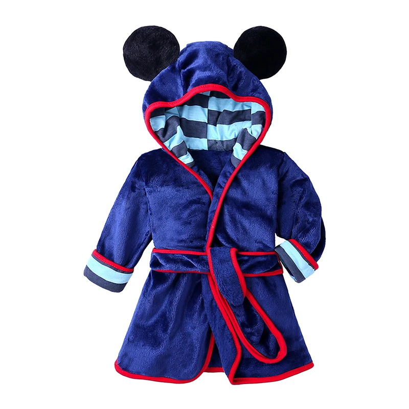 Baby Boy Girls Robes Children's Long Sleeve Hooded Kids Bath Robe Kids Clothes Night gown Baby Infant Overalls child bathrobe kids robe