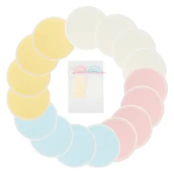 

16/20pcs Makeup Remover Pads Cotton Pads Make up Facial Remover Double layer Wipe Pads Cleaning Pads Washable with Laundry Bag