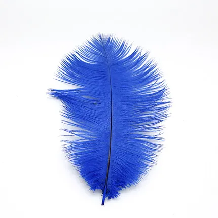 blue 10pcs 10 шт. окрашенные элегантные из страусовых перьев 15-20 см Природные Перья для DIY ручной работы свадебные украшения Аксессуары - Цвет: blue 10pcs