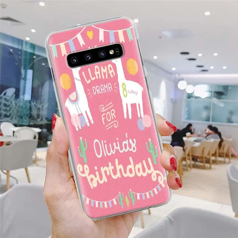 Чехол для телефона с изображением лица ламы альпаки для samsung Galaxy S10 S10e S8 S9 Plus Note 10 Plus 9 8 S6 S7 Edge