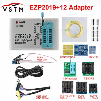 

2019 Newest Version EZP2019 High-speed USB SPI Programmer ezp 2019 Support24 25 93 EEPROM 25 Flash BIOS Chip+12 Socket