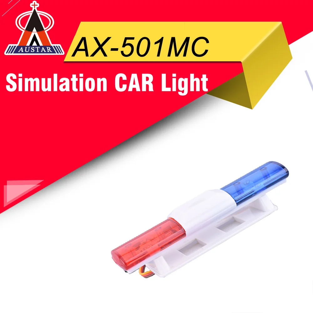 AUSTAR AX-501MC Multi-function Ultra Bright LED Lamp Light Blue Red for 1/10/ 1/8 HSP Traxxas TAMIYA CC01 4WD Axial SCX10 RC Car | Игрушки и