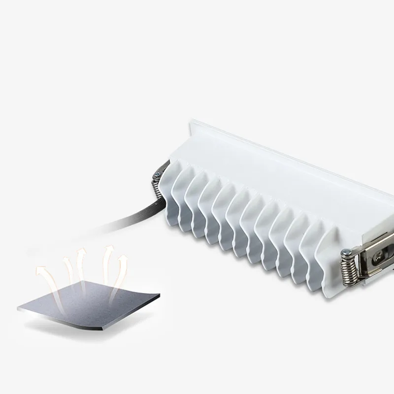 Anti-glare Recessed LED Linear Downlight 30W 20W 10W 6W 4W 2W Dimmable 110V 220V COB Ceiling Lamp 24&deg; Spot Light Indoor Lighting