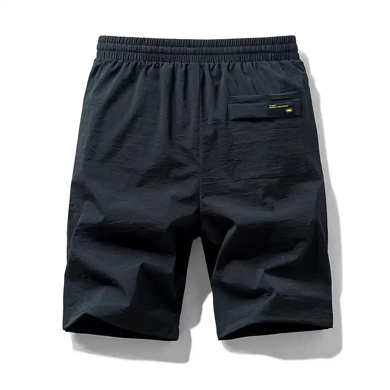 elastic cargo shorts