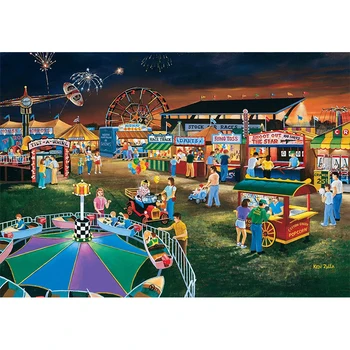 

Painted By Number For Adults Kids Handpainted Amusement Park Oil Painted House Bed Room Wall Decoration Art Acrylic Painted