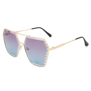 

Men's And Women's Trimmed Polygon Diamond Sun Glasses Female Street Sunglasses Woman UV-proof Sunglasses Adornment Glasses