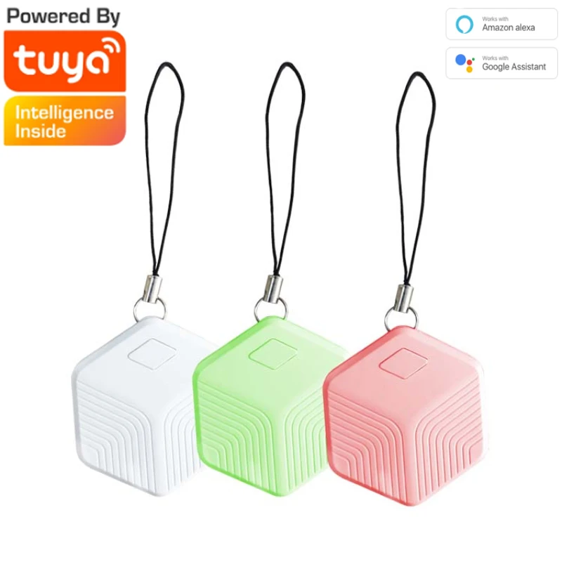 Tuya APP Antipérdida cartera con alarma Keyfinder Etiqueta inteligente rastreador Bluetooth Gps inteligente llavero con localizador Pet niño Tracker buscador
