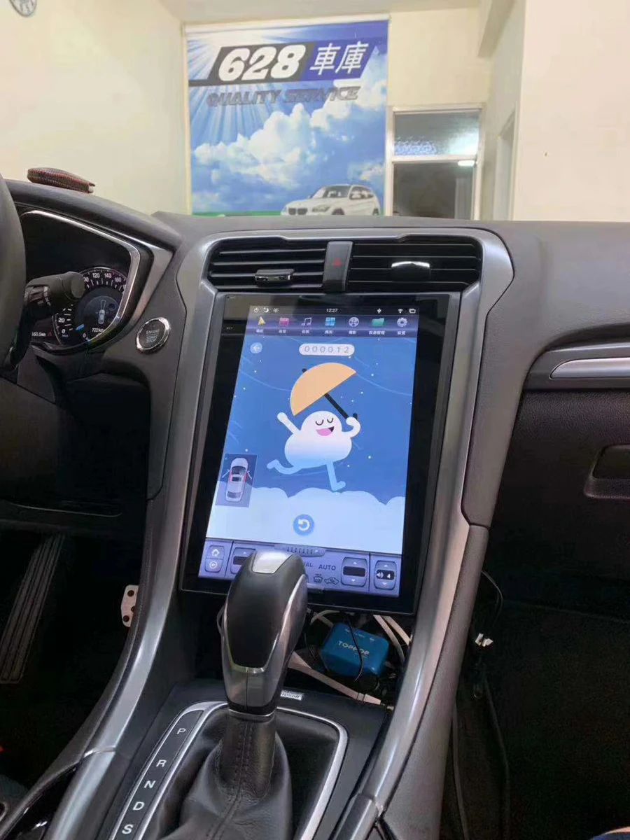 12," вертикальный ips экран Автомобильный Радио плеер для FORD MONDEO SYNC3 gps PX6 tesla carplay головное устройство Android 8,1 Автомобильный мультимедийный