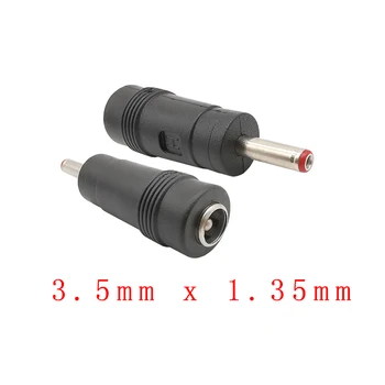 

5pcs Female 5.5mm x 2.1mm to Male 3.5mm x 1.35mm DC Power Converter Plug Jack Adapter Barrel Plug Connector for Wall Chargers