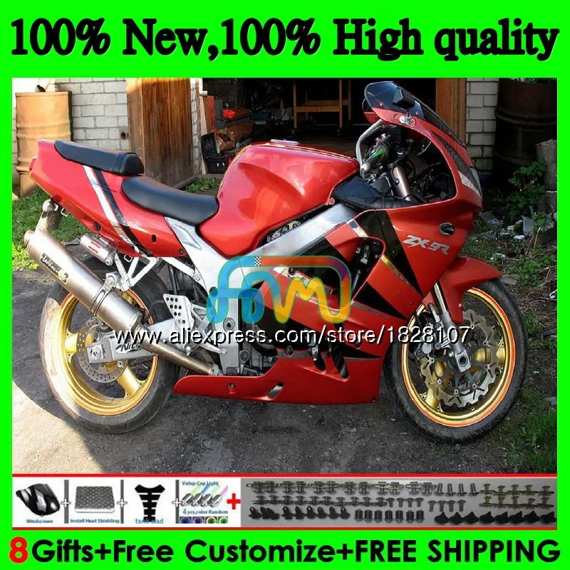 Корпус для KAWASAKI ZX900 900 Оранжевый Черный CC ZX 900 9 R 19BS. 69 9R 900CC ZX-9R ZX9R 94 95 96 97 1994 1995 1996 1997 обтекатели комплект - Цвет: No. 1