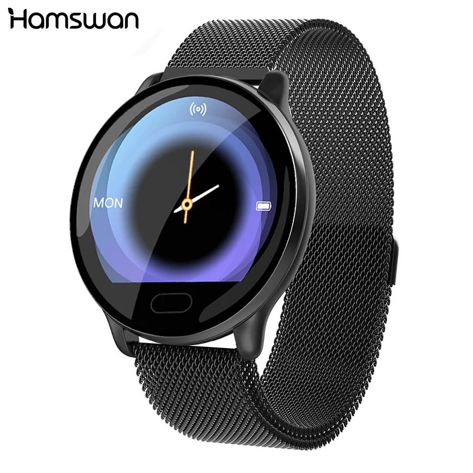 

Hamswan K9 Smart Watch Heart Rate Blood Pressure Monitor Touch Screen Blood Oxygen Fitness Tracker Waterproof Smartwatch Men