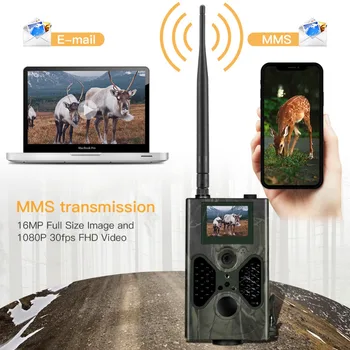 

3G Cellular MMS SMS SMTP Trail Camera 16MP Night Vision Mobile Wildlife Hunting Cameras HC330G Photo Trap Wild Surveillance
