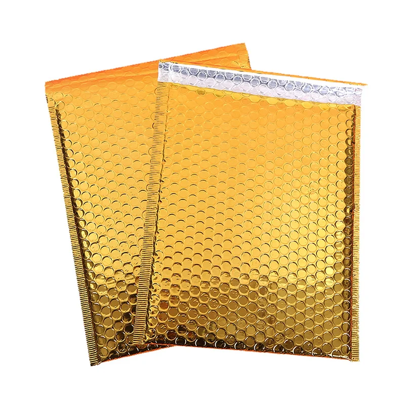 Packaging Shipping Bubble Mailers Gold Self Seal Padded Envelopes Bag Bubble Mailing Bags Gift Wrapping Storage 10pcs 23*29cm