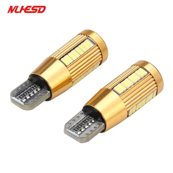 

50pc T10 W5W LED 38smd 3014 Bulb Canbus Error Free LED Xenon White Car Light Wedge Parking Light License Plate Light Lamp