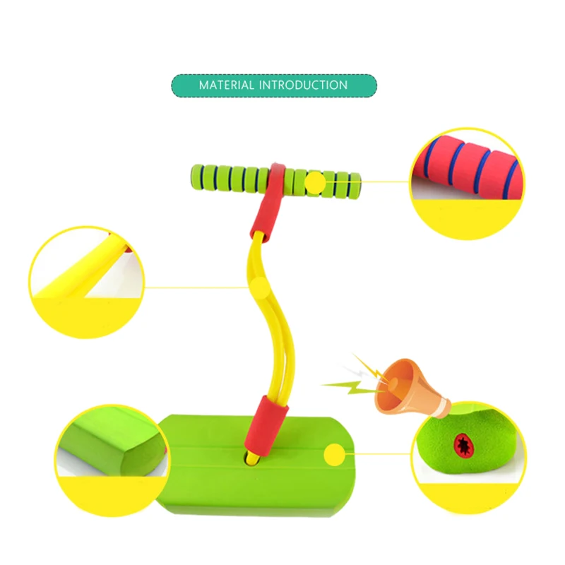 Спорт на открытом воздухе лягушка прыжок увеличенный прыжок игра родитель-ребенок наружная игра Nbr резиновый ПОГО джемпер-для детей и взрослых(зеленый