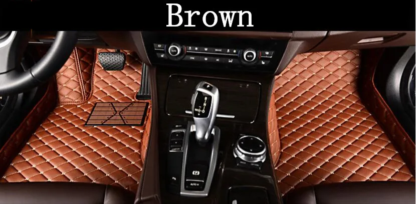 Автомобильные 3D роскошные кожаные автомобильные коврики подходит для Ford Mustang EMS