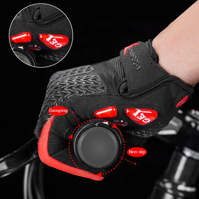 ROCKBROS полный палец перчатки Сенсорный экран перчатки ветрозащитный для велоспорта MTB дорожный велосипедные перчатки мотоцикл для мужчин и женщин Велосипедное снаряжение