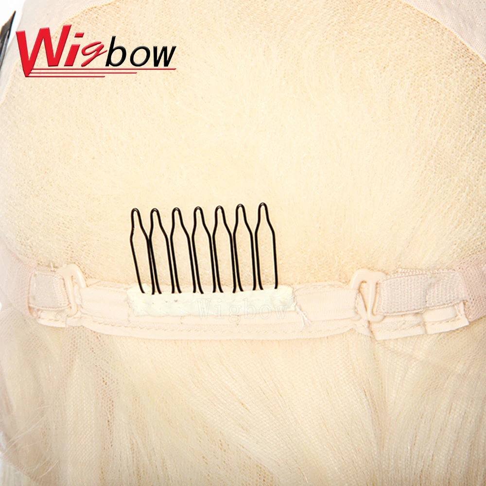 Волосы Wigbow OneCut 613 блонд бразильские Прямые предварительно выщипанные с ребенком