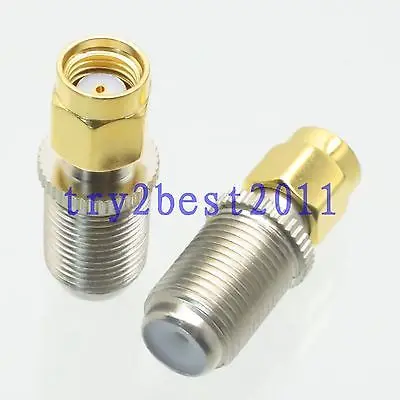 DHL/EMS 50 шт. разъем адаптера F tv jack pin для RPSMA jack pin RF коаксиальный Прямой-C1