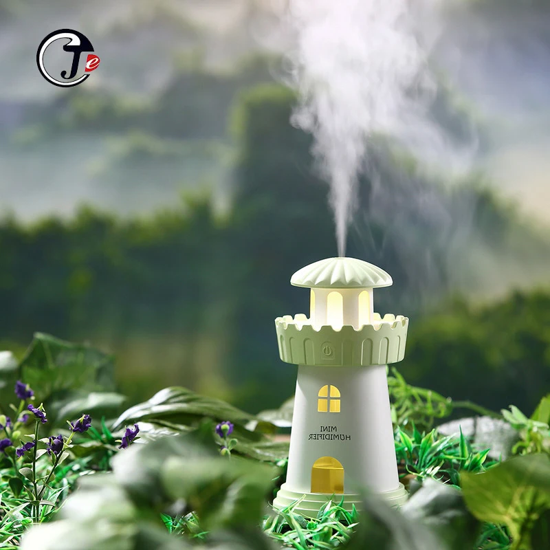 Модный светодиодный ультразвуковой увлажнитель воздуха с маяком Fogger USB