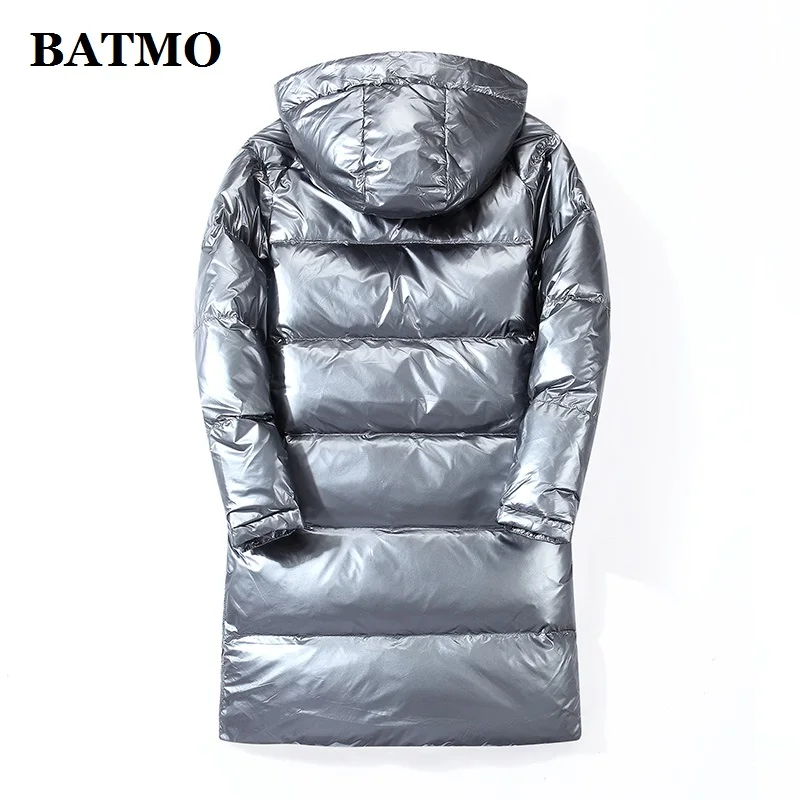 BATMO, Новое поступление, зимние куртки с капюшоном на 80% белом утином пуху, мужские водонепроницаемые пуховики, 918