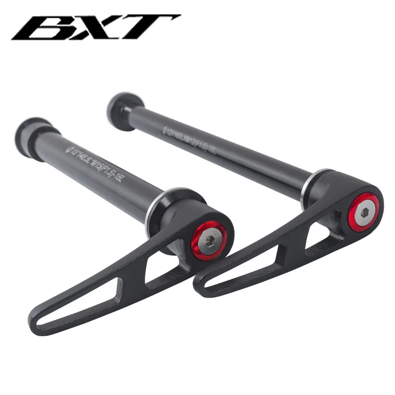 Bicycle alloy Thru axle Skewer 100*15mm Quick Release Bucket Shaft lever for MTB BMX Mountain Bike Aluminum skewers for fork