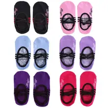 Женские бандажные Нескользящие хлопковые спортивные носки для йоги эластичные носки для фитнеса и танцев