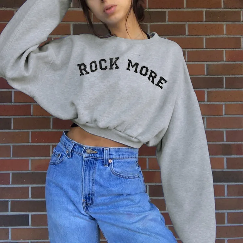 

Solid color Short Loose rWomen Black White Long Lantern Sleeve Pullover O Neck Casual Sweet Cute