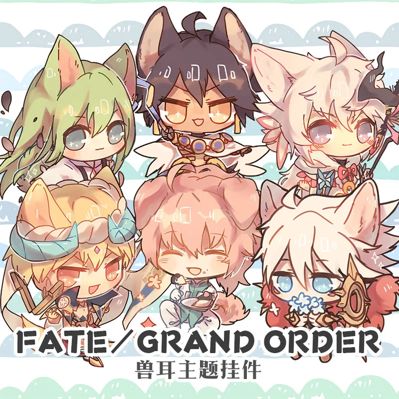 Аниме Fate/Grand Order tamamo no Mae Alter Mash Kyrielight Косплей двухсторонний акриловый брелок Подвеска-сумка для телефона подарок