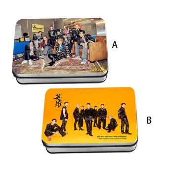 

Kpop Hip Hop NCT 2 Neo ZoneLomo Polaroid Photo Card Fashion Fans Gifts Metal Box 40PCS Cards Drop Shipping