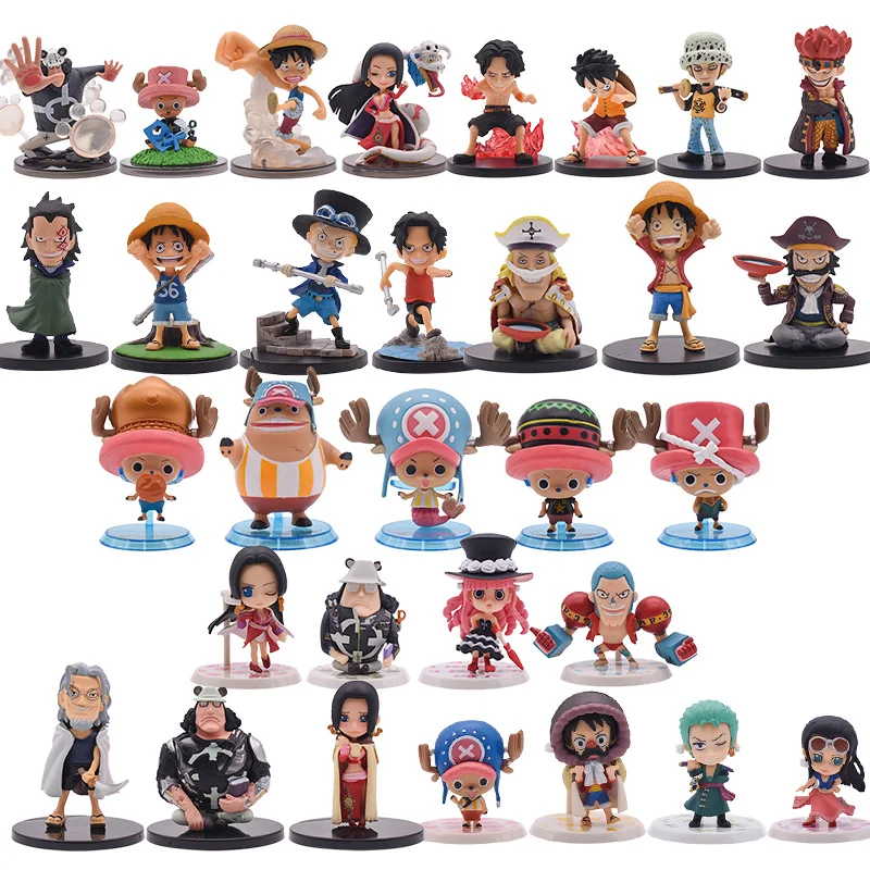 

One Piece Figure Monkey D Luffy Roronoa Zoro Nami Tony Chopper Sanji Robin Franky Usopp PVC Toy Model Toys Christmas Gift