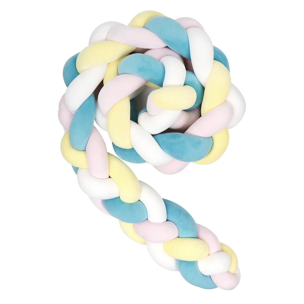 2 м детский бампер кровать коса узел Подушка для младенцев Bebe защита кроватки