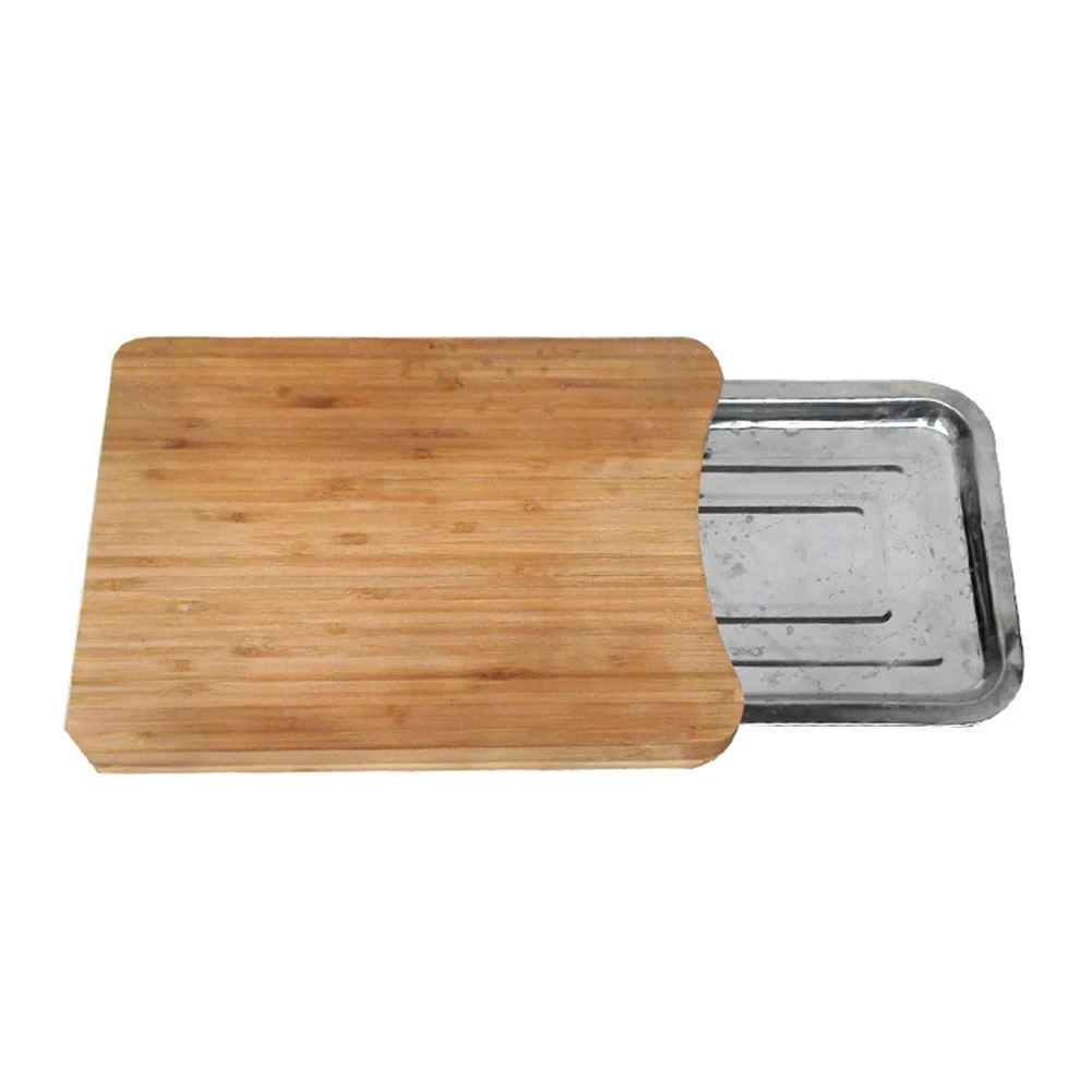 Прочные деревянные Экологичные аксессуары для пикников прямоугольная практичная разделочная доска инструмент раздвижной лоток кухонный домашний разделочный блок