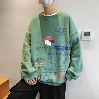 

Cool Men Streetwear Harajuku Turtleneck Hoodies 2020 Fleece Korean Fashion Mens Fake Two Pieces Sweatshirts Hip Hop Hoodie Boys