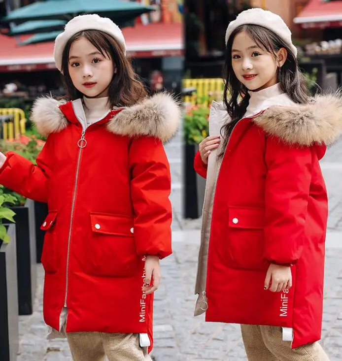 

Girl Winter Jacket Children's Thicken Jacket Kids Cotton-padded Clothes Winter Jacket Girl Park Lively Winter Hoodie Coat Girls