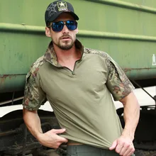 Камуфляжном армейском стиле для мальчиков, тактическая футболка Для мужчин Америка; Россия солдат военный мундир футболка военная сила MultiCam камуфляж футболки Охота футболки