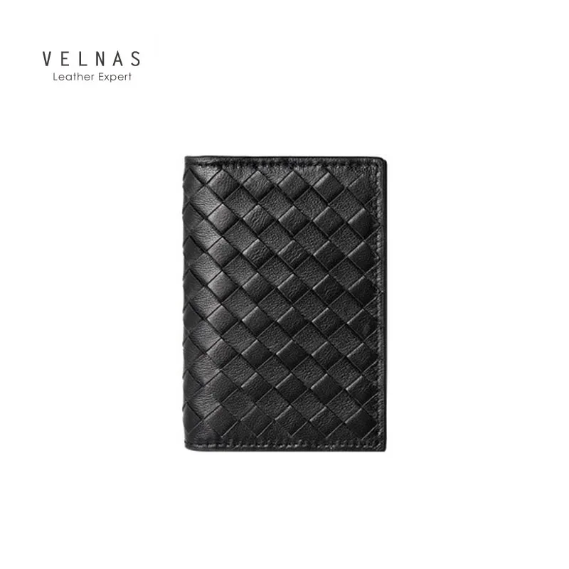 

Leather large-capacity card holder, men's multi-card position, women's card bag, ultra-thin compact woven card holder