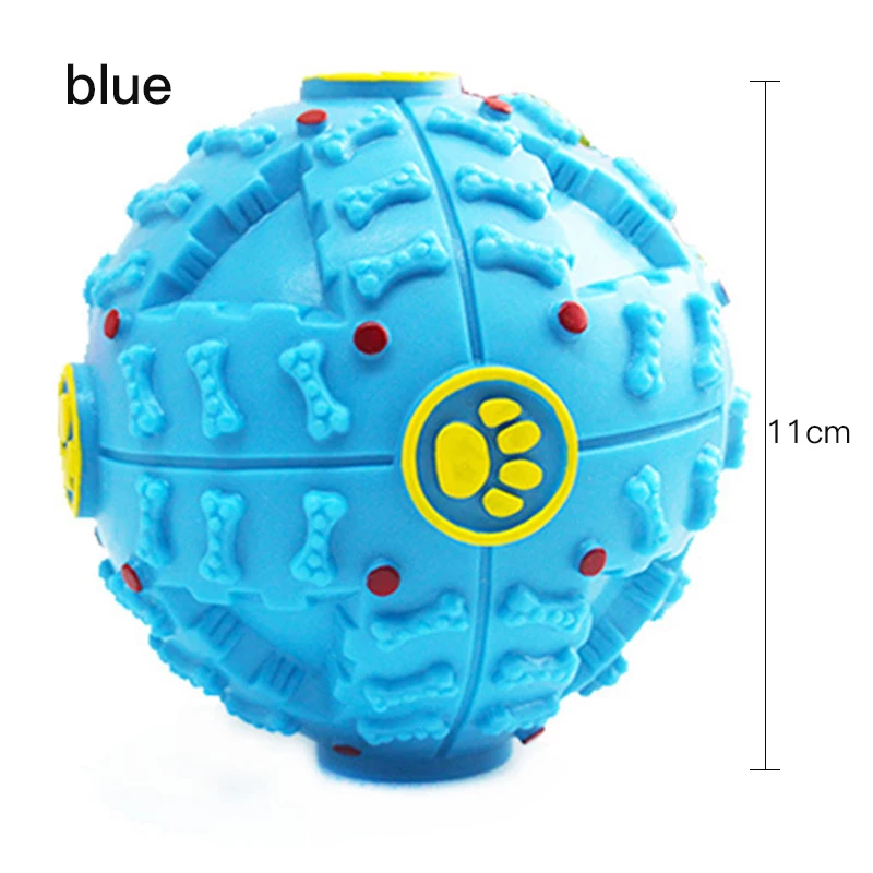 blue large Игрушка для собак питомец утечка еда мяч утечка устройство головоломка звучащие Домашние животные набивка артефакт обучение интеллект мяч укусы устойчивы - Цвет: blue large