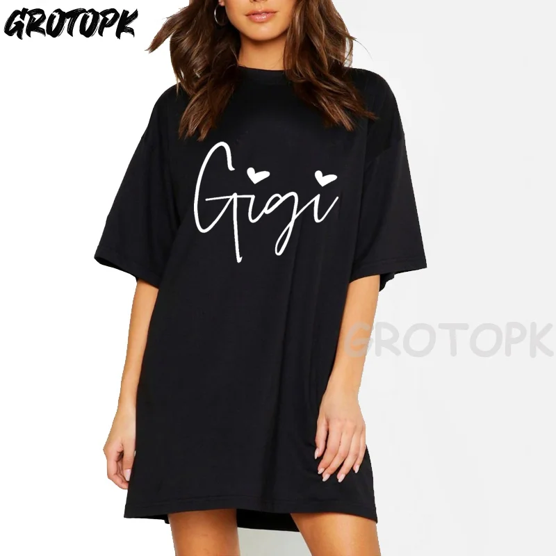 Женское платье с коротким рукавом Gigi Heart корейское графическим принтом в стиле