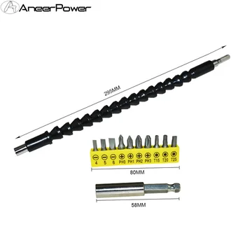 

Flexible Shaft Bit Power Tools Accessorie Electric Electric Drill Screwdriver Bit Holder Flex Shaft Connect Link Extention