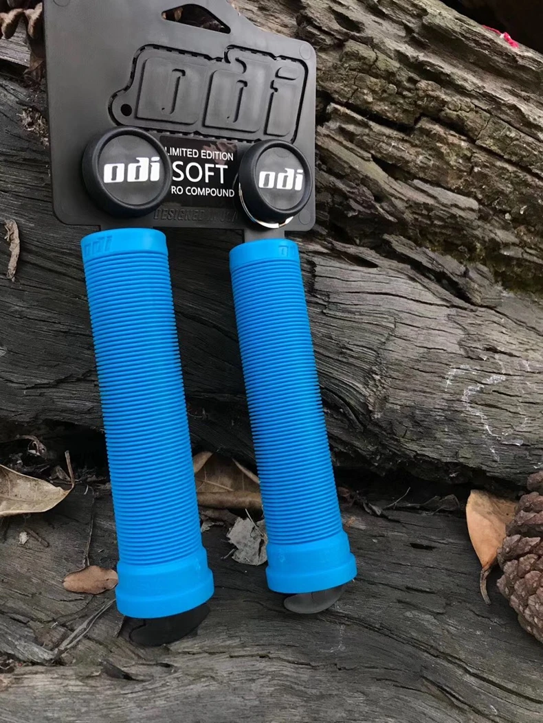 ODI MTB Handlebar Grips Bicycle Silica Gel Handlebar Grip Soft Non-slip Shock-absorbing Handle Cover XC/AM Downhill Folding Bike
